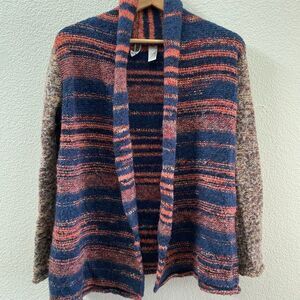 Buckle BKE Flyaway Cardigan Sweater Multi-Color Acrylic Wool Blend Small